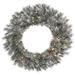 The Holiday Aisle® Frosted Lacey Pine Frosted Lacey Artificial Christmas Wreath Traditional Faux in Green | 30 H x 30 W x 3 D in | Wayfair