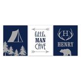 Isabelle & Max™ Addilynn Little Man Cave 3-Piece Paper Print Set Paper in Blue/Brown | 10 H x 8 W x 0.1 D in | Wayfair