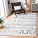 Gray/White 72 x 0.39 in Indoor Area Rug - Dakota Fields Dean Southwestern Handmade Tufted Wool Ivory/Gray Area Rug Wool | 72 W x 0.39 D in | Wayfair