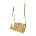 Loon Peak® Dominik Timberland Porch Swing Wood/Solid Wood in Brown | 27 H x 52 W x 27 D in | Wayfair B41916B8B6D04E22951E37AAF801126A