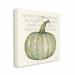 The Holiday Aisle® Leaves Fall Pumpkin Autumn Seasonal by Stephanie Workman Marrott - Graphic Art Print Canvas in Green | Wayfair