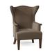 Wingback Chair - Fairfield Chair Linton 30.5" Wide Slipcovered Wingback Chair Polyester/Other Performance Fabrics in Gray/Brown | Wayfair