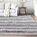 Blue/Gray 79 x 0.79 in Area Rug - Sand & Stable™ Southport Stripe Gray/Blue Area Rug, Polypropylene | 79 W x 0.79 D in | Wayfair