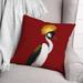 Red Barrel Studio® Outdoor Square Pillow Cover & Insert redPolyester/Polyfill/Polyester | 20 H x 20 W x 1.5 D in | Wayfair