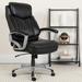 Inbox Zero Big & Tall Executive Chair Upholstered in Black/Gray | 50 H x 28.5 W x 35 D in | Wayfair 5E40FBF089BB492AAE931A18D7048BF3