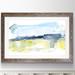Latitude Run® 'Paynes Gray Plains I' by Paul Cezanne - Picture Frame Print Paper/Metal in Blue/Gray/Green | 32 H x 44 W x 1.25 D in | Wayfair