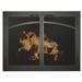 Winston Porter Hakim Cabinet Style Steel Fireplace Door Plastic in Gray | 34 H x 43 W x 3 D in | Wayfair 6F6D1CDA70344118A07BF3C665B7080D