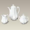 One Allium Way® Engstrom Porcelain Tea Set for 4 People Porcelain China/Ceramic in White | 8.75 H x 6.5 W x 5.25 D in | Wayfair