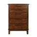 Gracie Oaks Saro 5 Drawer Accent Chest Wood in Brown | 56 H x 18 W x 36 D in | Wayfair 21FCEEC0886941D689590D1A3F80C2A5