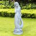 Trinx Mermaid Statue Resin/Plastic in Gray | 13 H x 8 W x 7 D in | Wayfair F15F7FEDCCD84CDD85E5EA5CB5C9568F