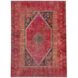 White 36 x 24 x 0.08 in Area Rug - World Menagerie Josannah Red/Orange Rug Polyester | 36 H x 24 W x 0.08 D in | Wayfair