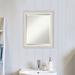 Winston Porter Reshard Ridge Traditional Beveled Bathroom/Vanity Wall Mirror Plastic in Gray/White | 24 H x 20 W x 1 D in | Wayfair