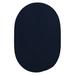 Blue/Navy 120 x 0.5 in Area Rug - Red Barrel Studio® Coletti Port Royale Braided Navy Area Rug Polypropylene | 120 W x 0.5 D in | Wayfair