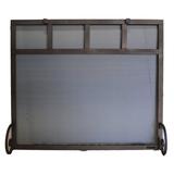 17 Stories Single Panel Steel Fireplace Screen Metal in Brown | 32 H x 38 W x 6 D in | Wayfair 82C6E2545A294D2694B38E82AB780C9E