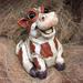 HomeStyles Country Critters Cow "Harvey" Whimsical Garden Statue Resin/Plastic in Brown/White | 6 H x 4.5 W x 5.5 D in | Wayfair 76212
