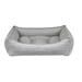 Tucker Murphy Pet™ Locksley Scoop Bolster Polyester/Synthetic Material in Brown/Gray/White | 10 H x 33 W x 26 D in | Wayfair