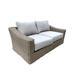 Rosecliff Heights Sommerville Loveseat w/ Cushions Wicker/Rattan/Olefin Fabric Included in Gray | 28.3 H x 66.9 W x 40.5 D in | Outdoor Furniture | Wayfair