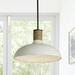 Birch Lane™ Gwenelle 1 - Light Single Cylinder Pendant Ceramic in Gray/White | 16.5 H x 11.5 W x 11.5 D in | Wayfair