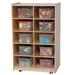 Wood Designs 10 Compartment Cubby w/ Bins Wood in Brown | 38 H x 24 W x 15 D in | Wayfair 16102