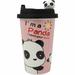 Isabelle & Max™ Fordwich Sunshine 2 Giant Panda Bear Lovers I'm a Panda I Need Your Love Animated Coffee Mug Ceramic in Black/Brown/Pink | Wayfair