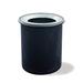 Wausau Tile Inc Steel 30 Gallon Trash Can Stainless Steel in White/Black | 28 H x 22 W x 22 D in | Wayfair MF3004-98