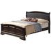 Glory Furniture Louis PhillipePanel Bed Wood & /Upholstered/Faux leather in Brown | 44 H x 81 W x 89 D in | Wayfair G3125C-KB2