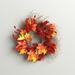 Three Posts™ Foam/Silk/Twig Wreath Silk/Wood/Twig in Brown/Orange/Red | 24 H x 24 W x 5 D in | Wayfair 88AA53A67E2349F2B32AA7AA4039B662