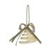 The Holiday Aisle® Bow Trochus Hanging Figurine Ornament in White/Yellow | 3 H x 3 W x 3 D in | Wayfair 8CEC2C2ADDA24EA38593942F862FD604
