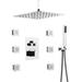 Wonderland America Complete Shower System w/ Rough-in Valve in Gray | 0.2 H x 16 W in | Wayfair A9101F3C16