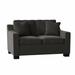 Latitude Run® Aceyon 56" Square Arm Loveseat w/ Reversible Cushions Wood/Polyester in Gray | 35 H x 56 W x 38 D in | Wayfair