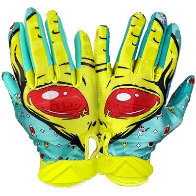 Battle Sports Alien Adult Football Receiver Gloves Turquoise