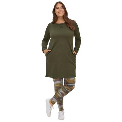 Plus Size Women's Leggings by ellos in Camouflage (Size 5X)