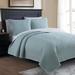 Tristan Quilt Set by American Home Fashion in Sea Grass (Size FL/QUE)