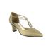 Women's Moonlight Pumps by Easy Street® in Gold Satin (Size 12 M)