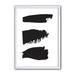 East Urban Home 'Black & White Geometric Company II' - Picture Frame Print on Canvas Metal in Black/White | 40 H x 30 W x 1.5 D in | Wayfair