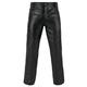 FNine Genuine Leather Full Grain Motorbike Leather Pants, Motorcycle Style, 34 Inches Waist, Black
