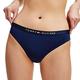 Tommy Hilfiger Women's Classic Bikini Bottoms, Blue (Pitch Blue 654-870 Cun), (Size:S)