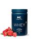 Kinetica Premium Whey Protein Powder | Grass Fed | Strawberry | 1kg | 33 Servings | Naturally Occurring Glutamine and BCAA Amino Acids | Muscle Building & Recovery