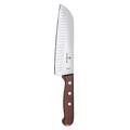 Victorinox Santoku Knife Rosewood with Fluted Edge in Gift Box, Stainless Steel, Brown, 17cm,6.8520.17G