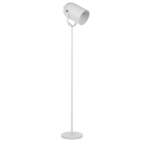 Stehlampe Weiß 156 cm aus Metall Glockenförmig Elegant Modern Retro Stil