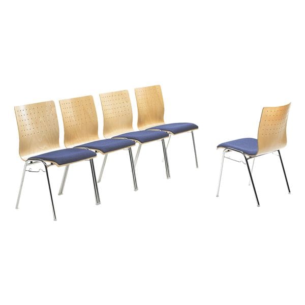 mayer Sitzmöbel Stapelstuhl »my Arcado« mit Sitzpolster blau, 46 cm