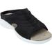 Wide Width Women's The Tracie Slip On Mule by Easy Spirit in Jet Black (Size 8 1/2 W)