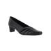 Women's Entice Pump by Easy Street in Black Leather (Size 8 1/2 M)