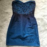 Urban Outfitters Dresses | Beaded Strapless Dress With Pockets | Color: Black/Blue | Size: S