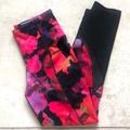 Athleta Pants & Jumpsuits | Athleta Floral Leggings | Color: Pink/Red | Size: Xxs