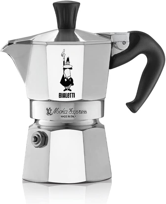 Bialetti Caffettiera Moka Express Aluminium, Silber, 2 Tassen Fassungsvermögen Image