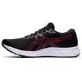 ASICS - Mens Gel-Excite 7 Sneaker, 8 UK, Black/Classic Red