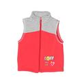 Swiggles Vest: Red Solid Jackets & Outerwear - Size 12 Month