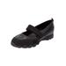 Extra Wide Width Women's CV Sport Basil Sneaker by Comfortview in Black (Size 7 1/2 WW)