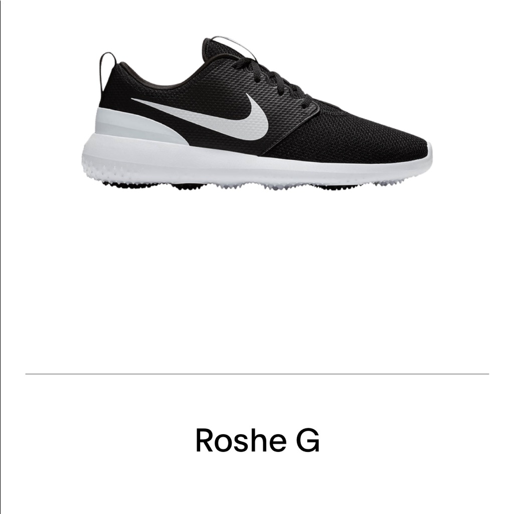 Nike Shoes | **New** Men Nike Roshe G Golf Shoes | Color: Black/White | Size: Various
